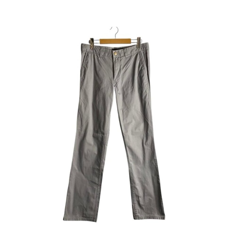 Tailor Vintage Men's Light Gray Straight Fit Chinos